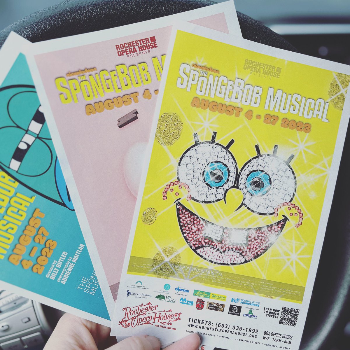 Dropped off my contract and picked up some flyers. This summer is going to be great! 
#StageManagerLife #SpongeBob🍍