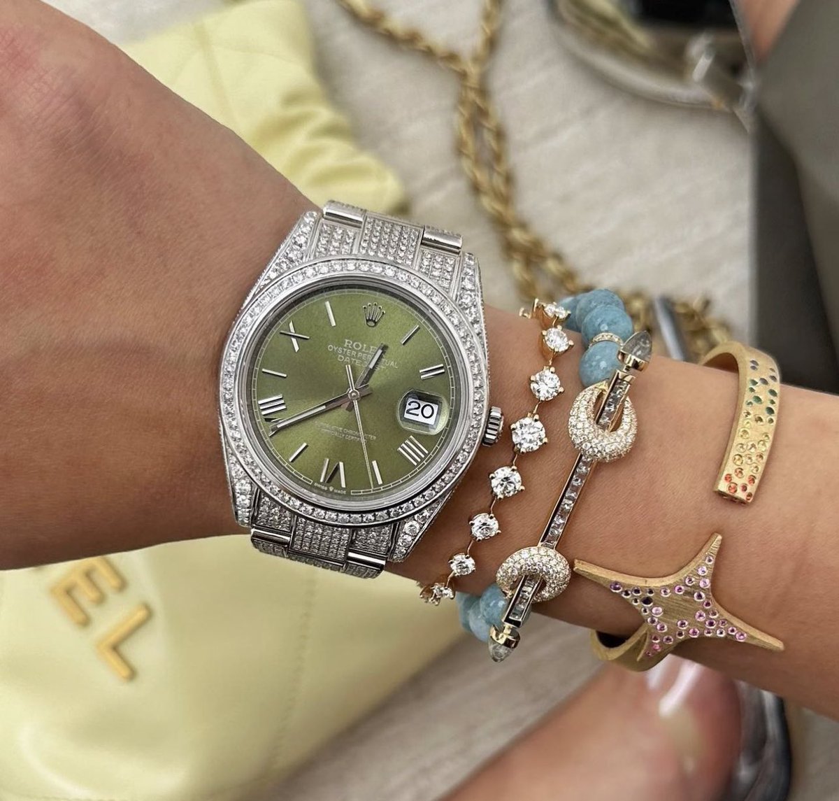 olive green rolex day date