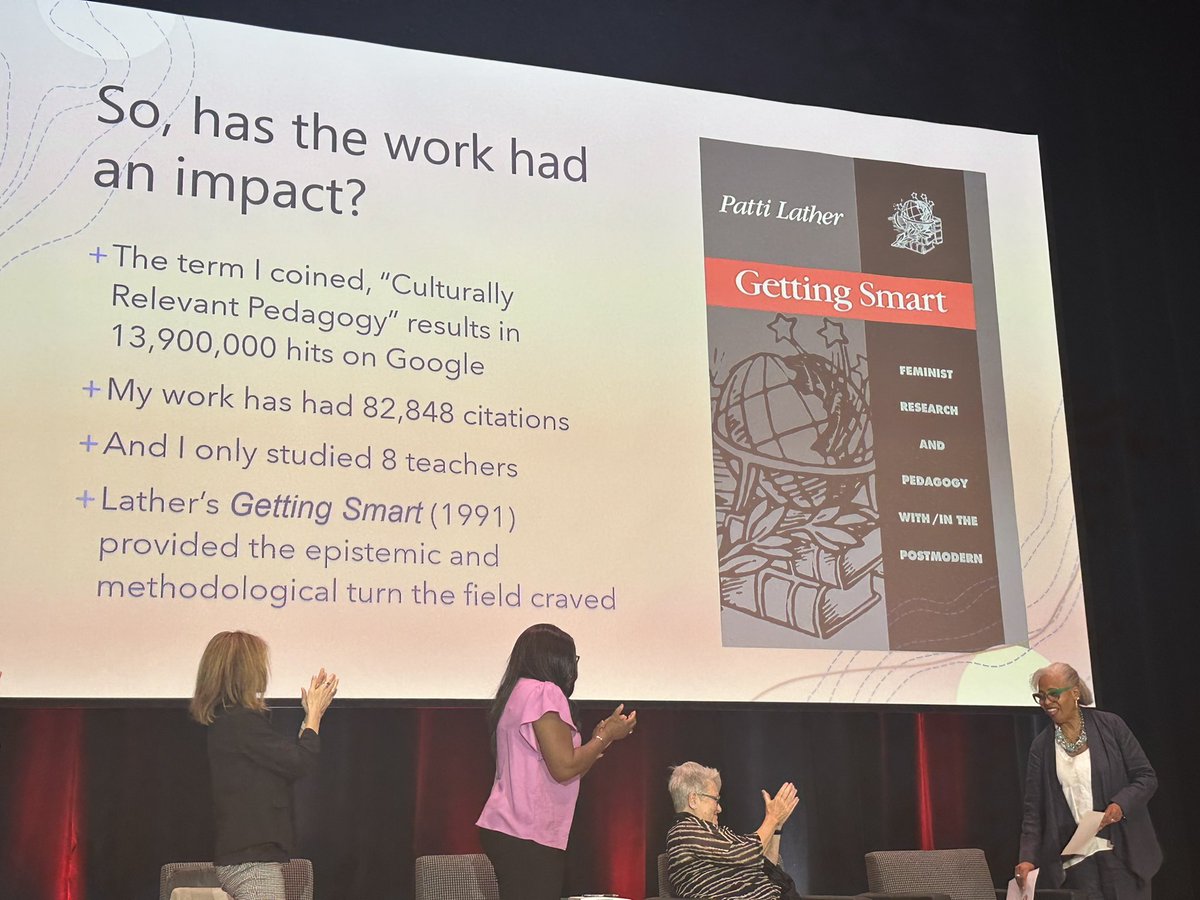 drkakali's tweet photo. If anyone gives you a hard time over your sample size, tell them Dr. Gloria Ladson-Billings said, “8 is enough.” #AMI2023 #quallabosu https://t.co/tLBrzzggVz