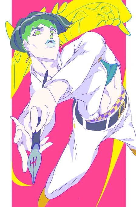 #ジョジョの奇妙な冒険 #アニメ好きと繋がりたい art illustration イラスト 芸術同盟 芸術の輪 フォロバ 岸辺露伴cv櫻井孝宏 何ィっ!Abema岸辺露伴は動かない無料もう数時間で終わってしまうじゃあないか!結局一番ほしいスタンドはヘブンズドアー!バトル&便利スティッキィフィンガーズもアリアリアリ