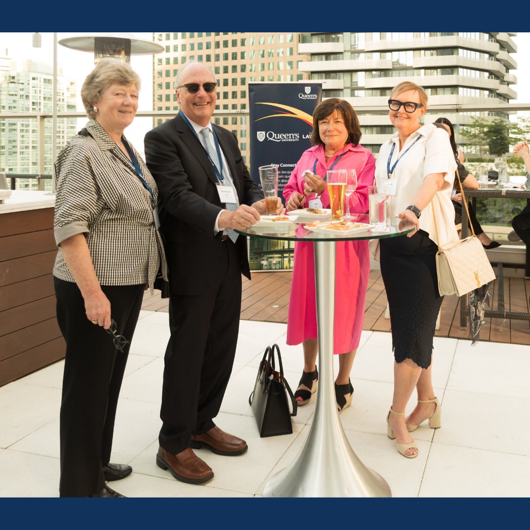 queensulaw's tweet photo. Alumni gathered with faculty and staff for a fun-filled evening to Celebrate #QueensULaw in Toronto on June 1. They networked, reconnected with friends, and congratulated our alumni award winners. Check out our photos: https://t.co/PgSPdCYfBw
@QueensTOAlumni @queensualumni https://t.co/eVrEK2q8T4