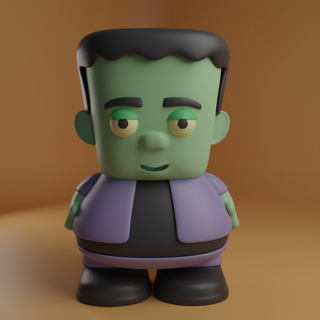 Little Frankie. #blender3d #frankenstein #classicmonsters