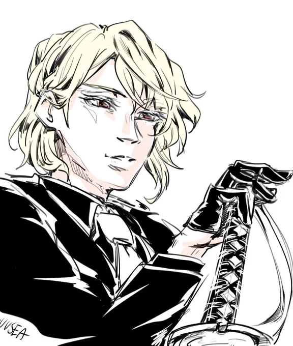 art repost but happy minami day  here's to another blonde man attacking me