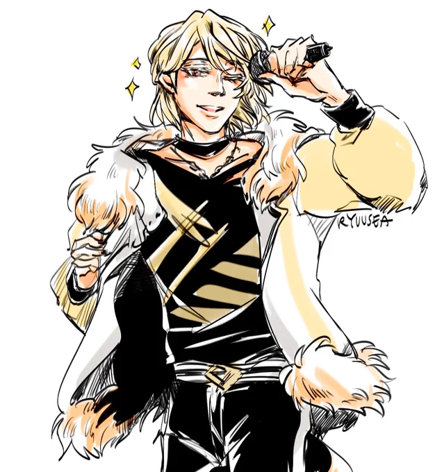 art repost but happy minami day  here's to another blonde man attacking me