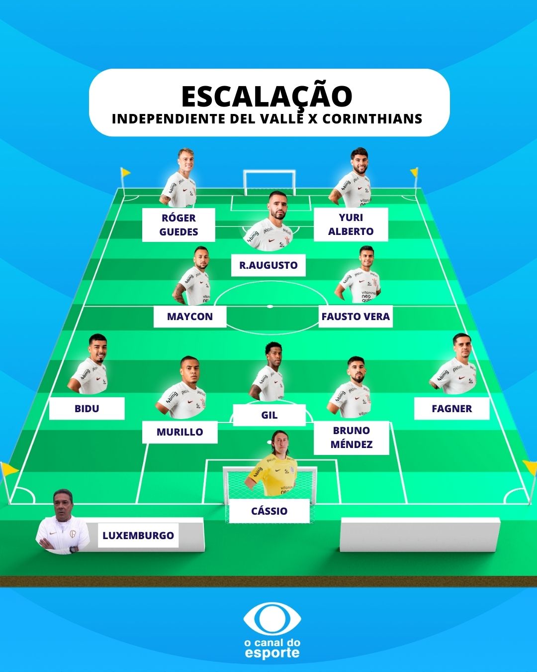 Escalação do Corinthians