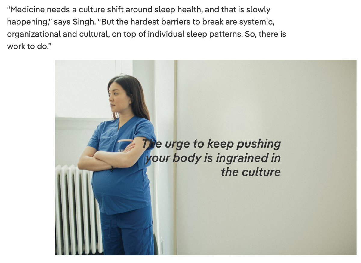 SleAP Program (@sleapprogram) on Twitter photo Wake-Up Call | <a href="/UofT/">University of Toronto</a> Magazine #Sleep Edition | bit.ly/45POD3S
Jim Oldfield interviews <a href="/MndpSingh7/">Mandeep (ਮਨਦੀਪ | मनदीप) Singh MD</a> #SleAPProgram Sleep health concerns for healthcare workers
"The urge to keep pushing your body is ingrained in the culture"
#sleeppeeps #sleeptwitter @UofTAnesthesia Wake-Up Call | <a href="/UofT/">University of Toronto</a> Magazine #Sleep Edition | bit.ly/45POD3S
Jim Oldfield interviews <a href="/MndpSingh7/">Mandeep (ਮਨਦੀਪ | मनदीप) Singh MD</a> #SleAPProgram Sleep health concerns for healthcare workers
"The urge to keep pushing your body is ingrained in the culture"
#sleeppeeps #sleeptwitter @UofTAnesthesia