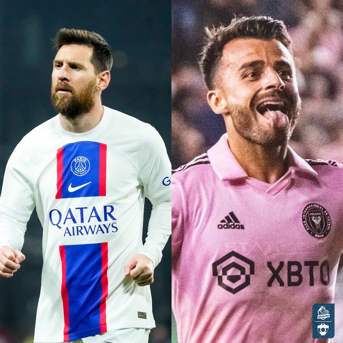 Footballogue's tweet photo. Le futur duo d’attaque de l’Inter Miami 🇺🇸

LIONEL MESSI 🇦🇷 x 🇫🇷 CORENTIN JEAN

Assez improbable 😄 https://t.co/MBAis8P6BH
