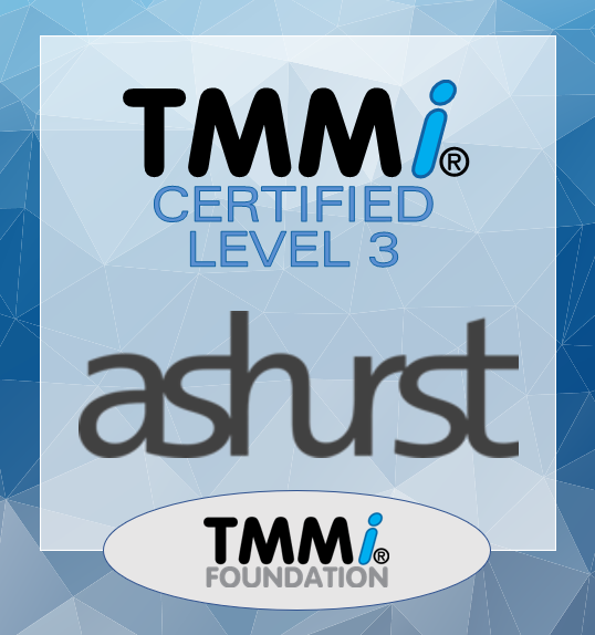 TMMiFoundation's tweet photo. Congrats to the testing and QA department of @Ashurst (a multinational law firm headquartered in London, UK) for achieving the TMMi Level 3 certification. The assessment was carried out by @Cognizant, a leading #TMMi training and Assessment Service Provider. #successwithtmmi https://t.co/HnHG2C6GDO