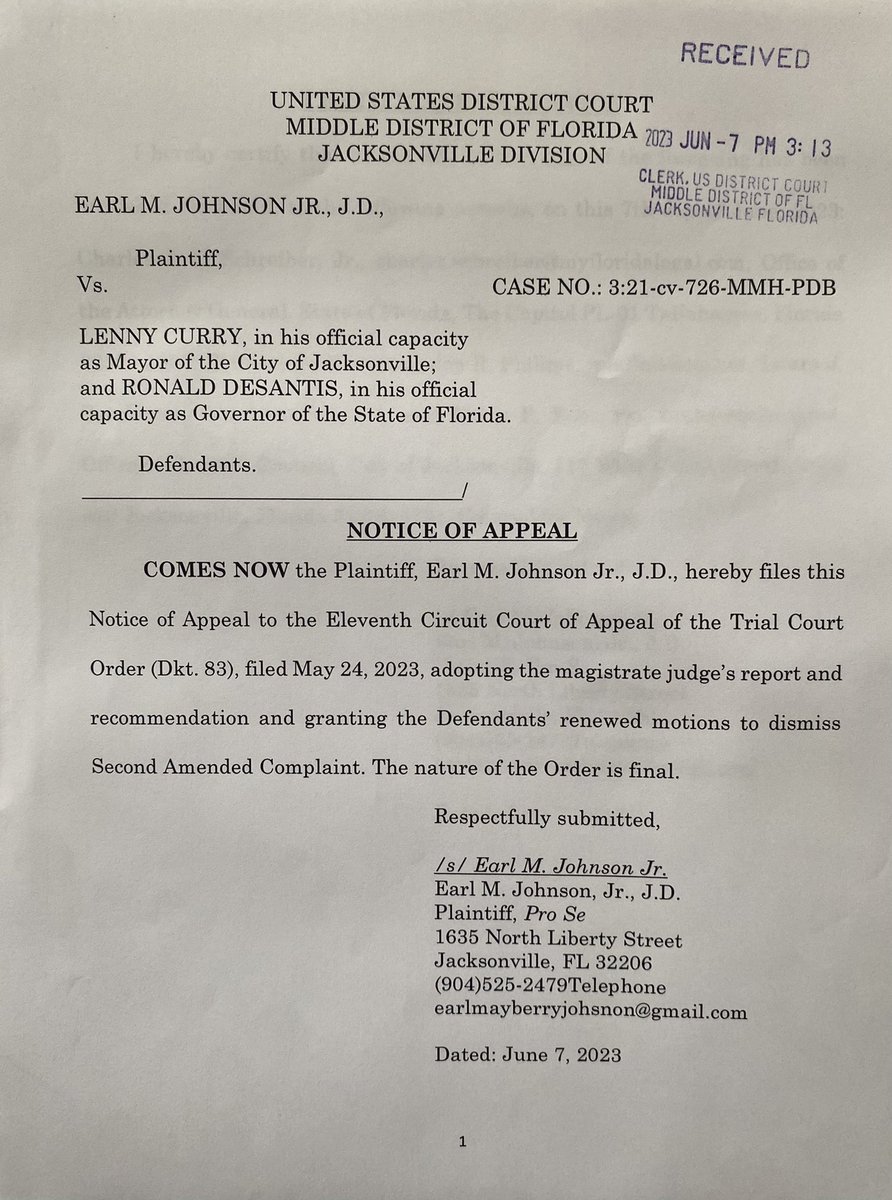 earl_jr's tweet photo. Today I filed a notice of appeal to the 11th Circuit of the district court’s ruling that tax funding for Confederate tributes does not violate federal law. Part of my argument is that Civil Rights Act accommodations outlaws tributes to white supremacy in those places. #TakeItDown https://t.co/7zWScnbYBz