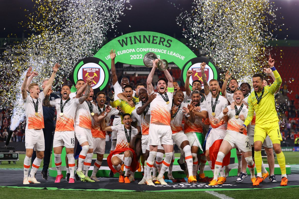 SC_ESPN's tweet photo. ¡WEST HAM ES EL NUEVO CAMPEÓN DE LA #UECL! https://t.co/HkELcL0dHP