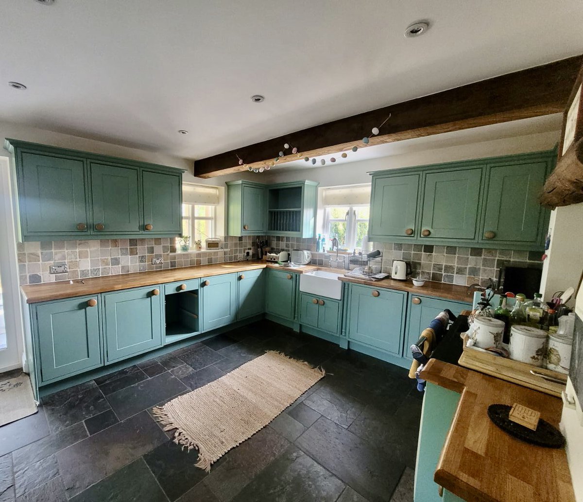 Our latest kitchen transformation in #Cheshire #northwich #jsdecor #Northwest #purbeckstone