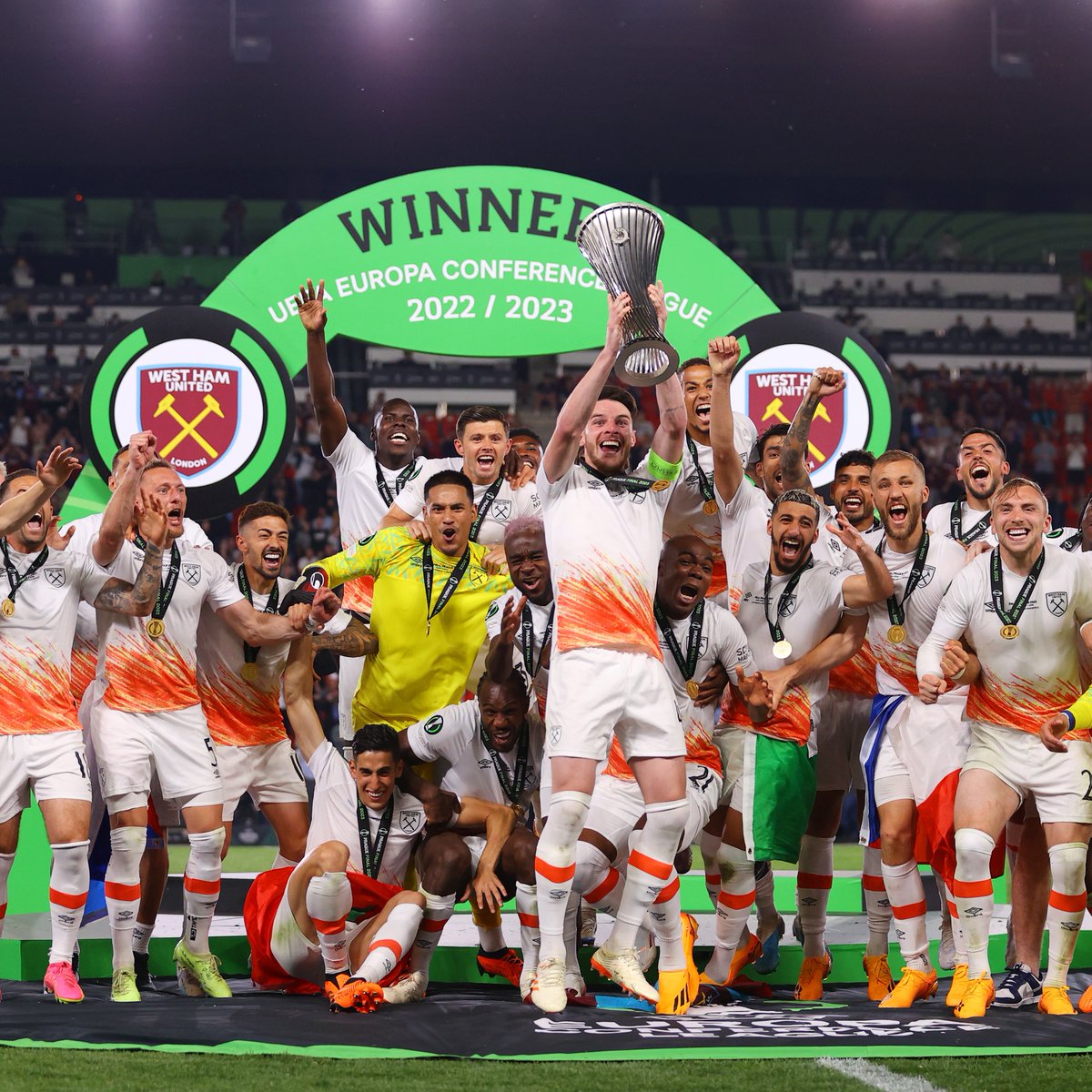 ⚒️ West Ham = 2022/23 Europa Conference League Champions! 🏆⚒️

#UECLfinal