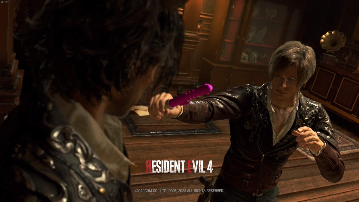 Sickfartz's tweet photo. #ResidentEvil4 #ResidentEvil4Remake #Leonkennedy #LuisSerra #Serennedy https://t.co/iGpRP4JneS