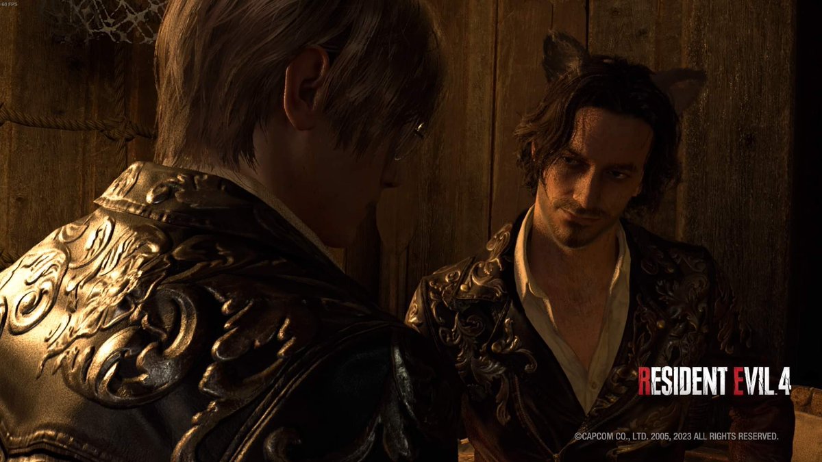Sickfartz's tweet photo. #ResidentEvil4 #ResidentEvil4Remake #Leonkennedy #LuisSerra #Serennedy https://t.co/iGpRP4JneS