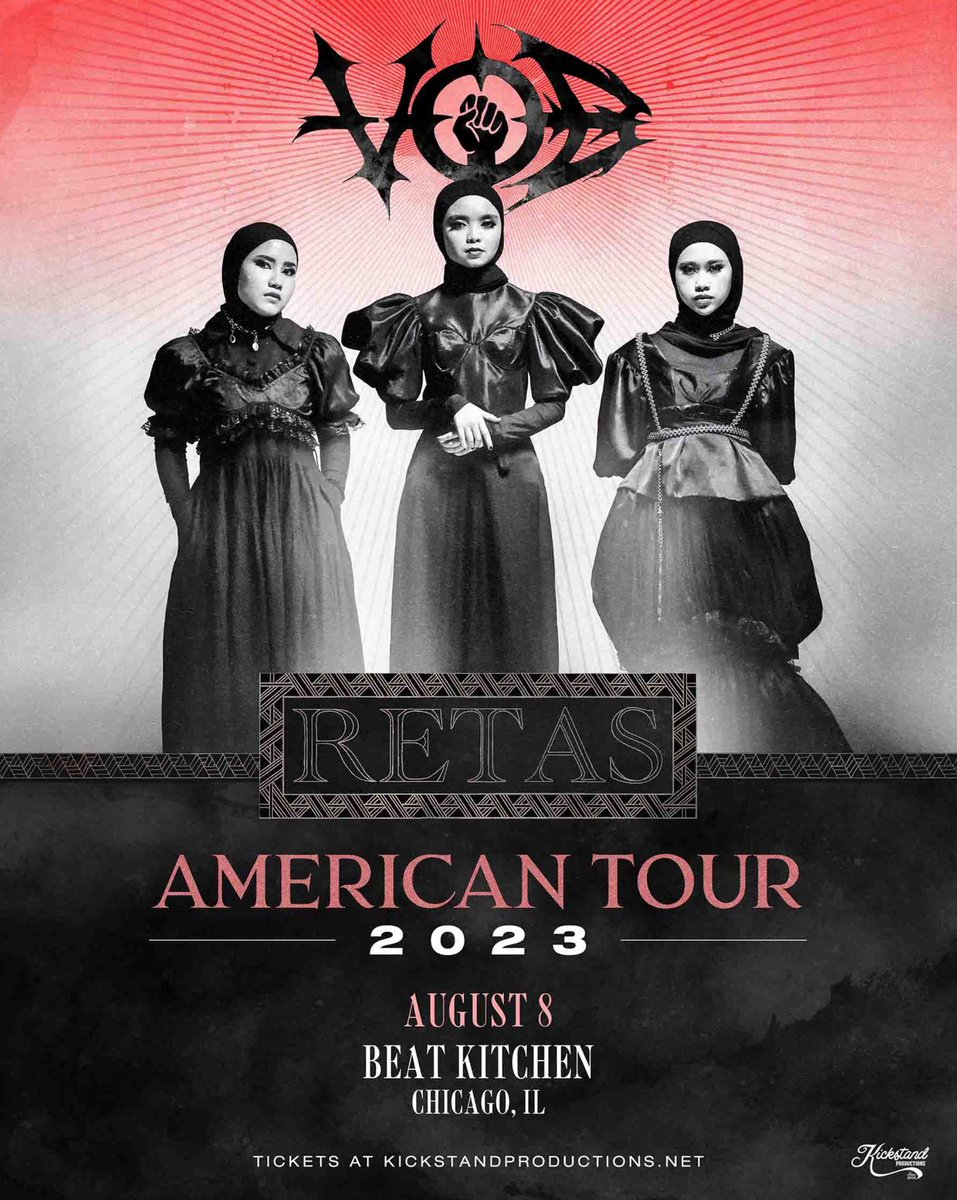 🖇JUST ANNOUNCED🖇
VOICE OF BACEPROT (<a href="/baceprotvoices/">Voice Of Baceprot (VOB)</a>) (<a href="/kickstandshows/">Kickstand Productions</a>)
Tuesday, August 8 | 17+

*Pre-Sale: Thu, Jun 8th @ 10AM
(pw: VOB2023)
*On sale Fri, Jun 9 @ 10AM
Tickets @ Beatkitchen.com