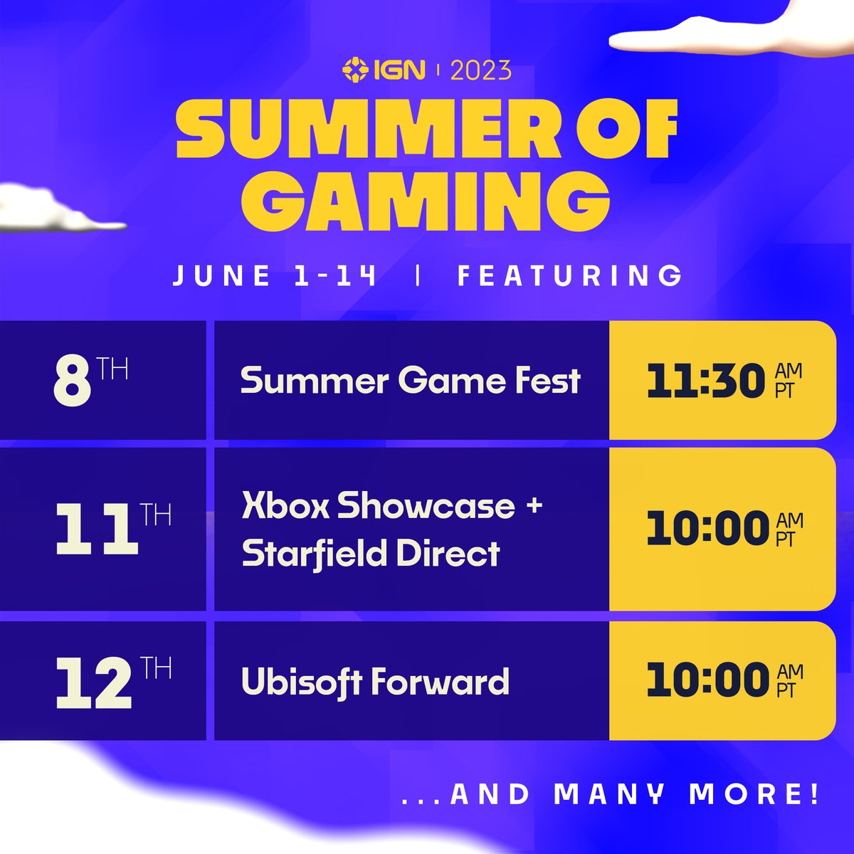 Things are starting to pick up as the Summer of Gaming begins! Stay tuned to #IGNSummerOfGaming for all of our coverage. bit.ly/3MviR3b
