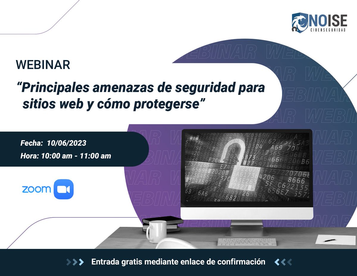 noise503's tweet photo. 👨🏻‍💻¡NOISE TE INVITA A NUESTRO WEBINAR!👨🏻‍💻
Vía Zoom este 10 de junio de 10:00-11:00 AM de forma gratuita, no te lo puedes perder.😎

Inscríbete en el siguiente formulario:
https://t.co/0Rihs6X9hQ https://t.co/tLyvkTxxuB