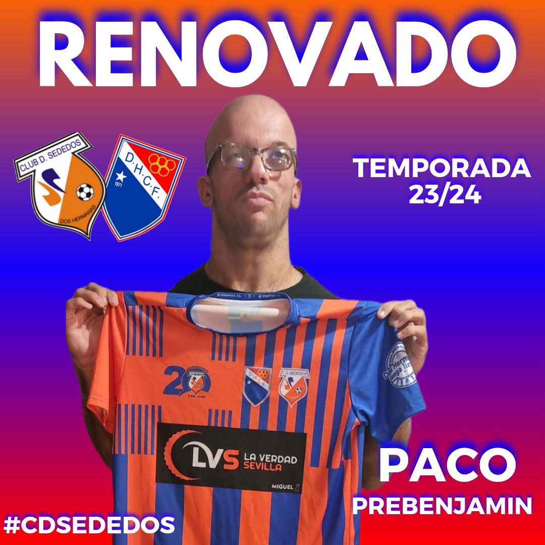CDsededos2002's tweet image. Renovaciones TEMPORADA 2023/2024 
@fjlj1985 (Paco) continuará la 
próxima temporada a cargo del Prebenjamin junto a kisko, llegando así a su sexta temporada en nuestro club.

¡¡¡Mucha suerte Paco!!! 

Tus éxitos serán los nuestros.
