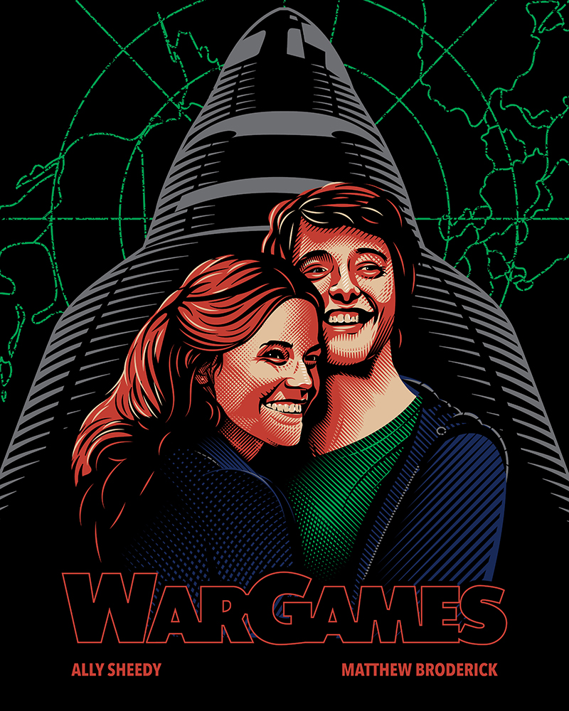 This month marks the 40th Anniversary of the US release date of WarGames. Here is my tribute poster to celebrate the occasion!

#wargames #unitedartists #MatthewBroderick #AllySheedy #JohnBadham #alternativemovieposter #onlychildart #posterposse #posterspy #amp #printedinblood