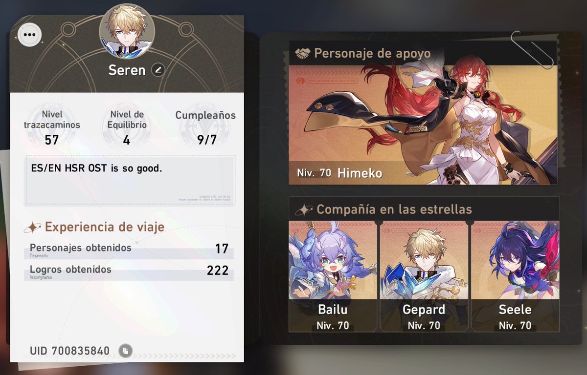 Fobos002's tweet image. Por si alguien me quiere agregar en el Honkai.

(Voy rotando de personaje de apoyo)

UID 700835840