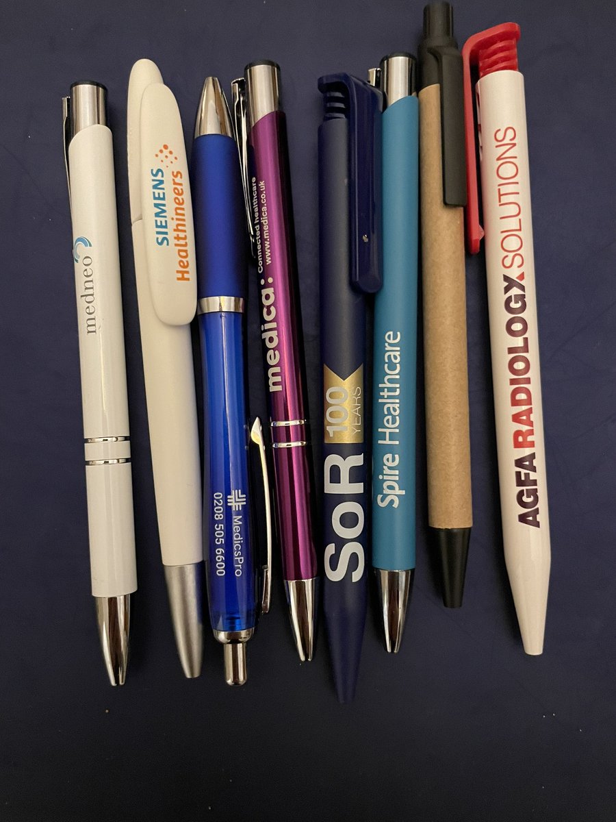 The pen game was strong this year #UKIO2023 @UKIOCongress @SCoRMembers @LeedsRadiology