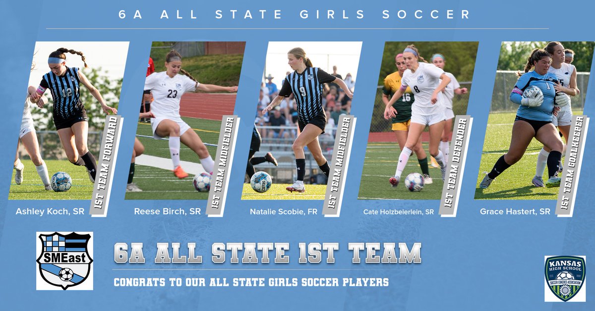 A BIG Congratulations to our 6A 1st Team All-State Players!  Well done ladies! ⚽️💪👏