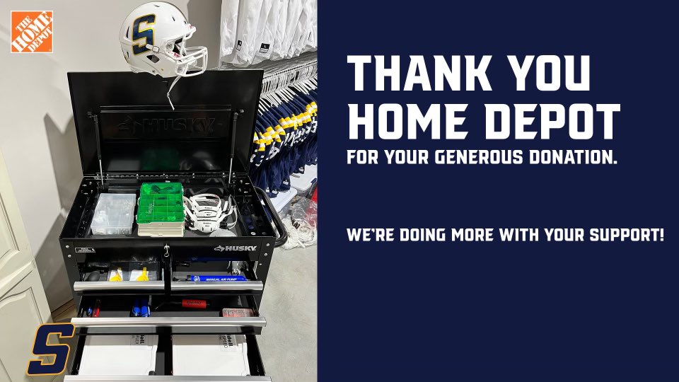 Home Depot thank you for your support.  #TakeFlight23