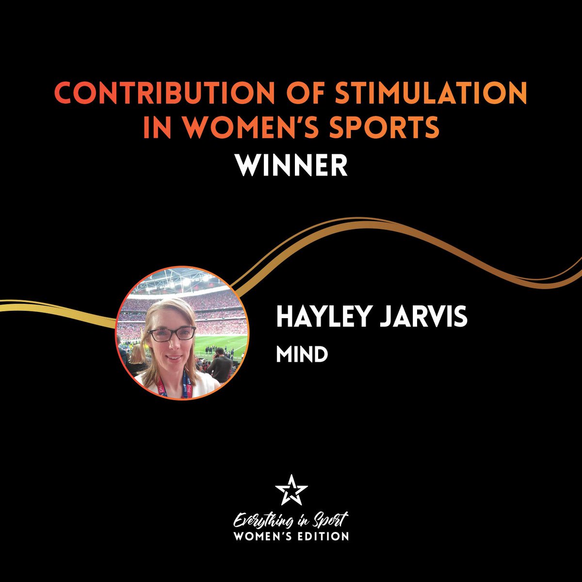 everythinginspt's tweet photo. Conragulations to the contribution of stimulation in women’s sports winner Hayley Jarvis. #everythinginsport https://t.co/XKNFRbJ6kW