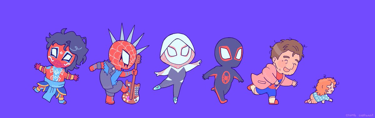 cupTWOst's tweet photo. just watched spiderverse and i am obssed with all the designs..  #SpiderManAcrossTheSpiderVerse #SpiderVerse #SpiderMan https://t.co/tW3TTaORsK