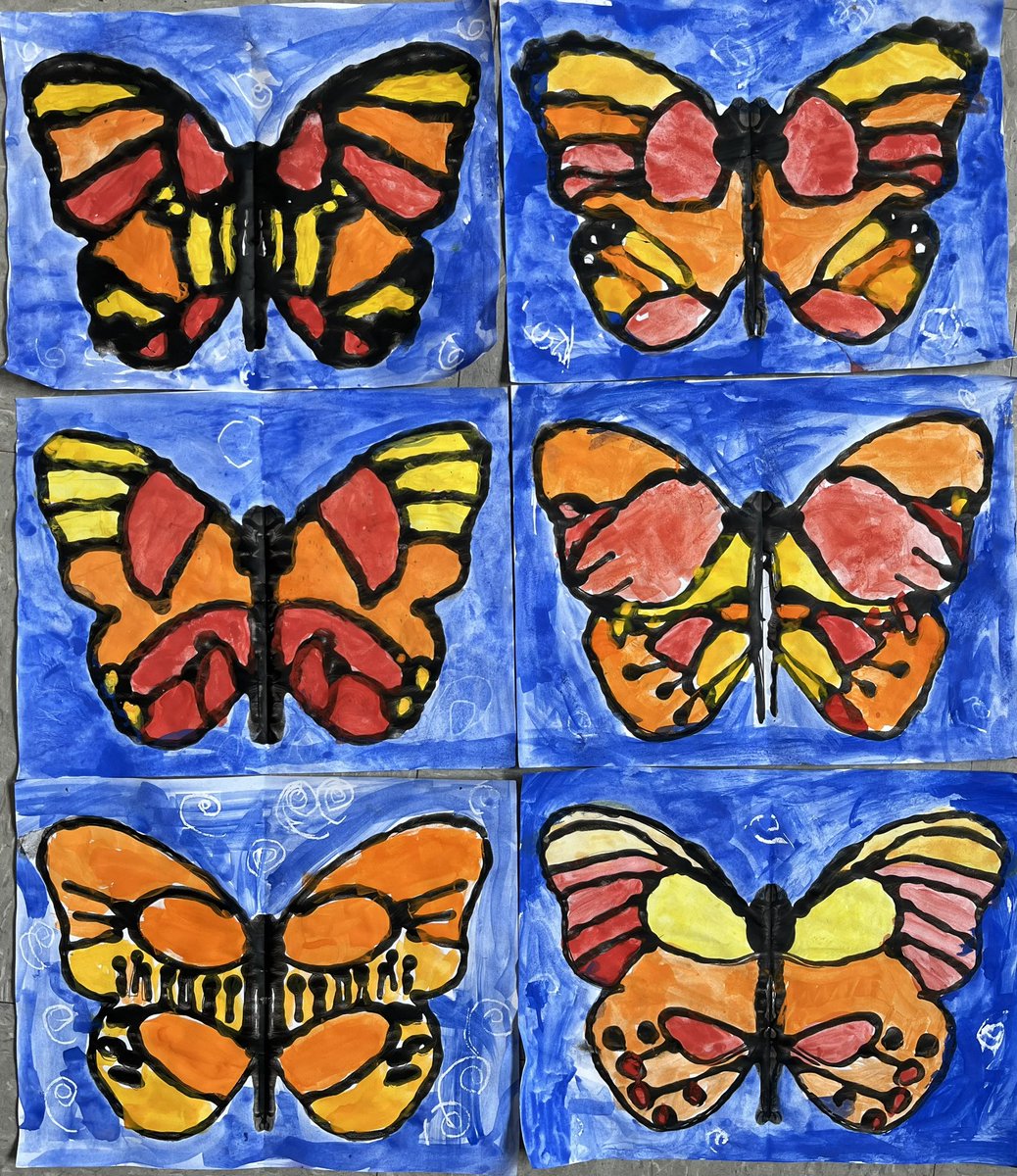 SimonsenTeach's tweet photo. Butterfly Symmetry ❤️ https://t.co/r28WmlWypB
