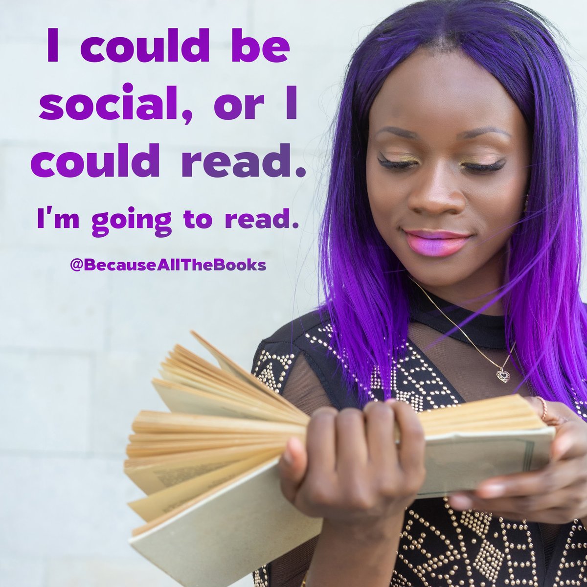 Who's with me? And by with me I mean reading...not being social. 😂

#BecauseAllTheBooks #BookAddicts #Bookaholics #BookLoversUnite #BooksAreMyBag #NeedToReadItNow