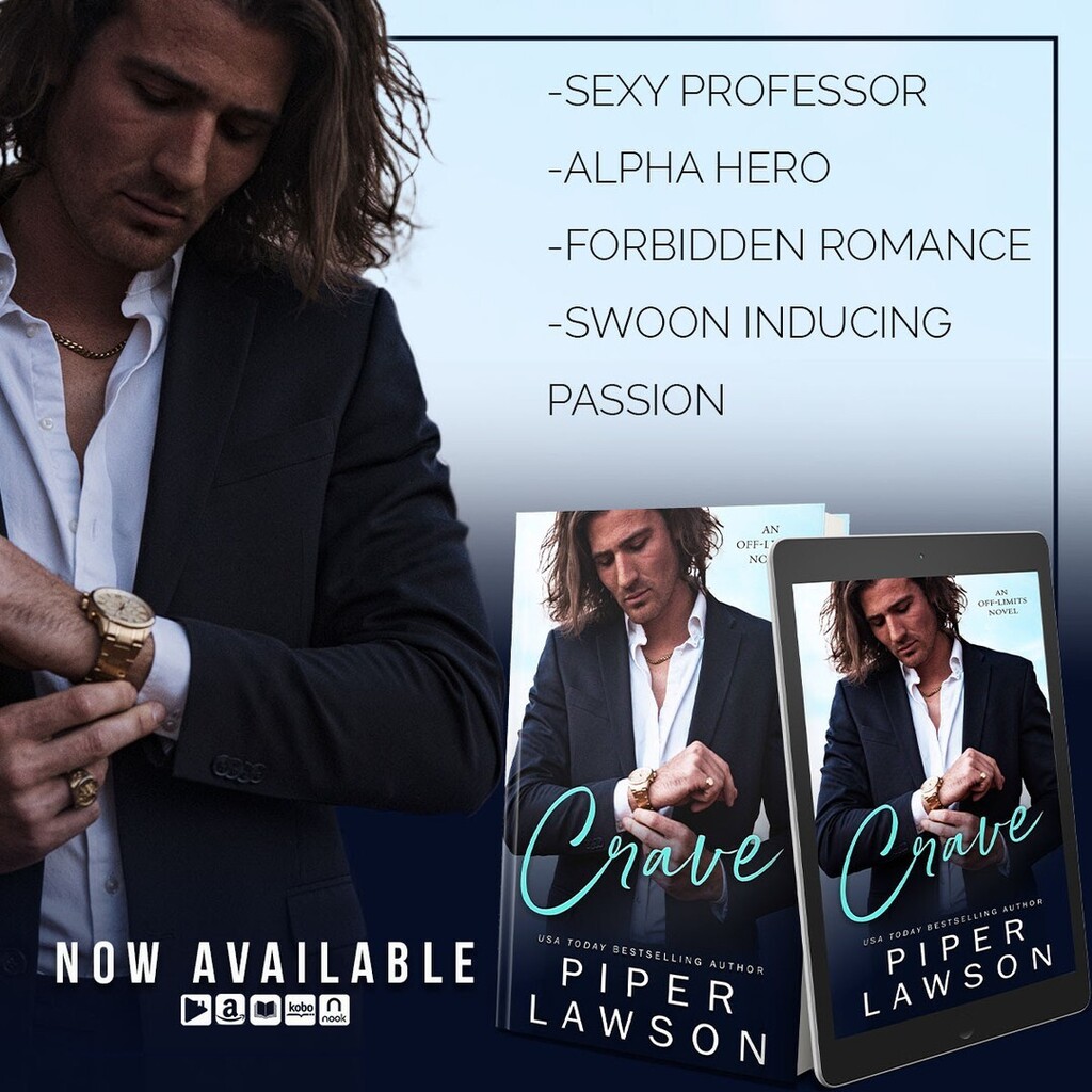 Crave by Piper Lawson is available now for FREE!
 
Download your copy today!
amzn.to/3WUqDs9

#valentineprlm @valentine_pr_ #PiperLawson #ForbiddenLove #ProfessorStudent #SexyProfessor #AlphaHero #bookclub #bookish #booklover #booksta #bookstagram #bookworm #readersofig…