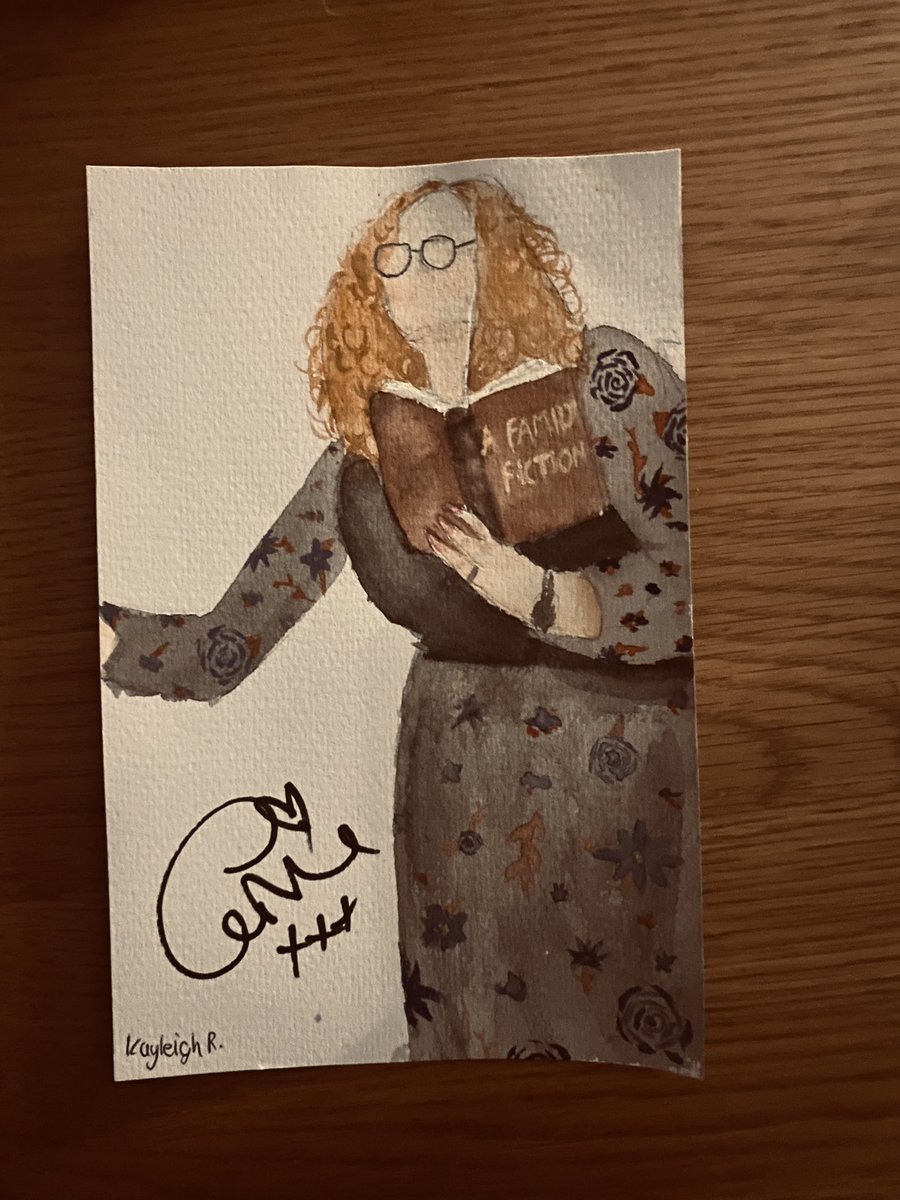 Lisa_Mills79's tweet photo. @CarrieHFletcher you made her night - she had been clutching her painting of you  she had done all through the show at Milton Keynes and the. to have you sign it, not sure will come down from cloud nine any time soon x Amazing show, thank you https://t.co/FVUXk65H4I