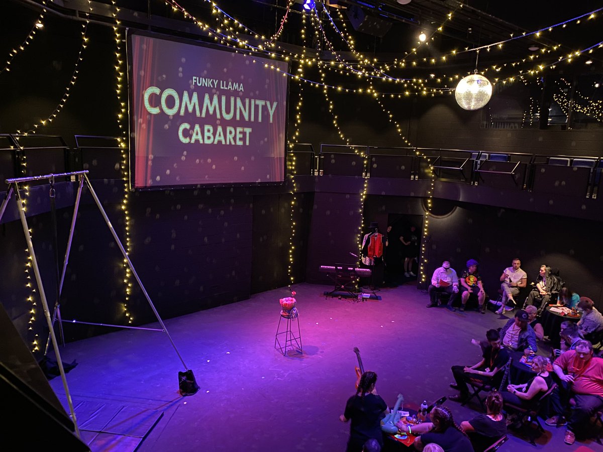 Hwigmore_'s tweet photo. A wonderful night once again @TRPlymouth, this time for @FunkyLlamaTRP’s Community Cabaret! What a great theatrical local community we have here in Plymouth 🤍🪩 Want to know my thoughts? Blog post coming soon…link in bio! #theatre #gifted #funkyllama #cabaret #blogger https://t.co/IpW5sedvKv