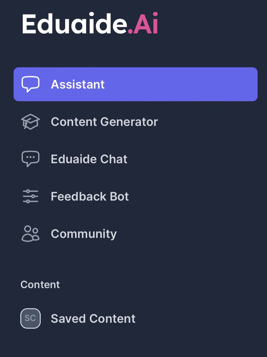 The latest Eduaide.Ai update 👀

Made by teachers… for teachers.

Update includes…

-Dark Mode
-Feedback bot
-Eduaide Chat.

Try today and everyday… for FREE

#EdTech #Free #Teacher #Tool #LessonPlanning #AI #Assistant #Education #Summer