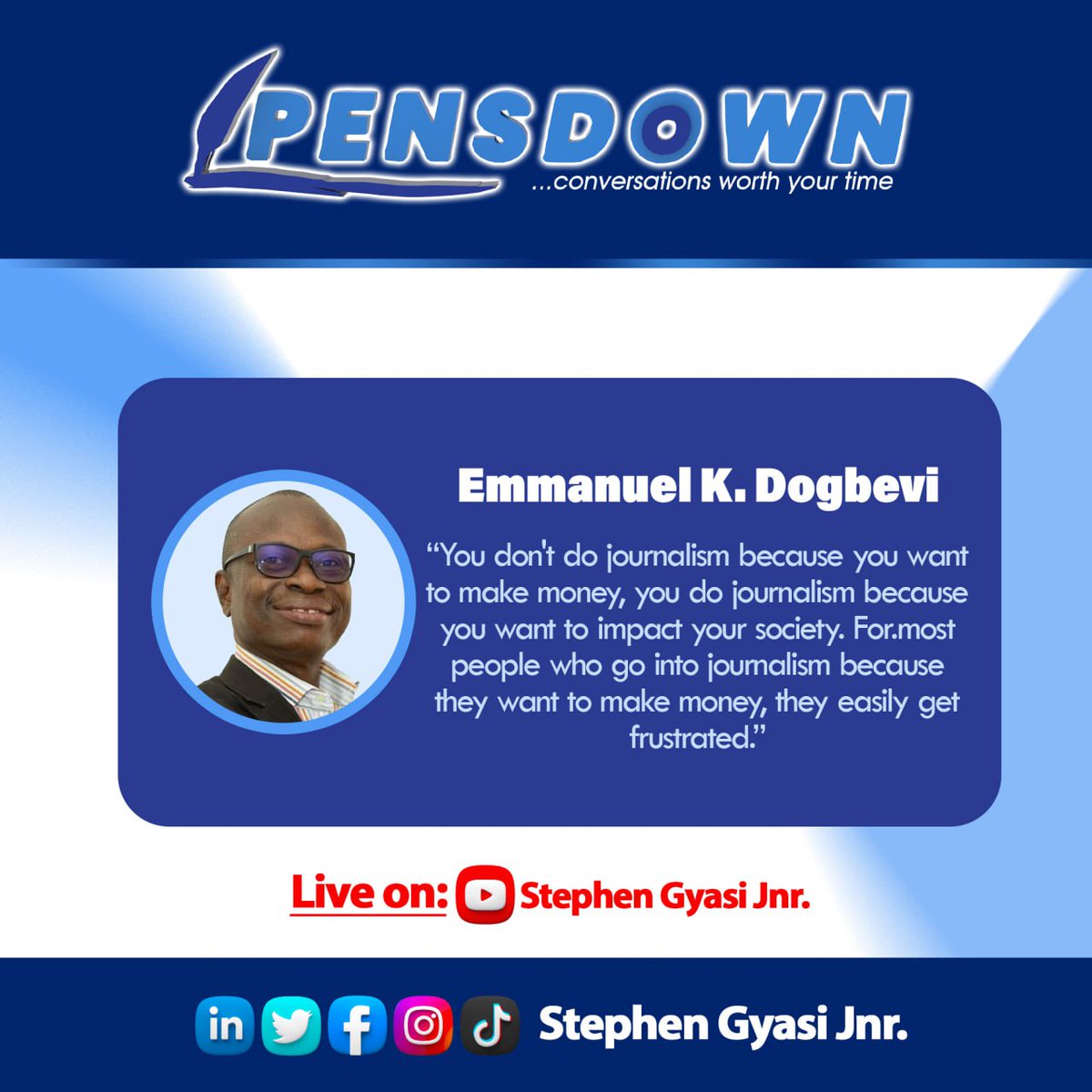INFOGRAPHIC: 

@EmmanuelDogbevi  was the First Ghanaian and 7th journalist from Africa to be awarded the Knight-Bagehot Fellowship in Economics and Business Journalism at Columbia University's Graduate School of Journalism, almost four decades after Fellowship was established