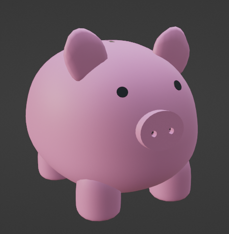 Throw your loose change into this chubby and loveable piggy bank! #roblox #blendermodel #RobloxUGC #RobloxUGConcept #blenderconcept