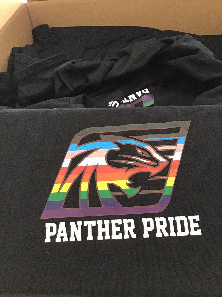 JMSS_Library's tweet image. Sorting Panther Pride swag to distribute tomorrow so that members of our 2SLGBTQIA+ community and their accomplices can celebrate Pride Month in style 🏳️‍⚧️ 🏳️‍🌈 @LKDSB @JMSS_Tweet @lkdsblibraries @DiversityLkdsb