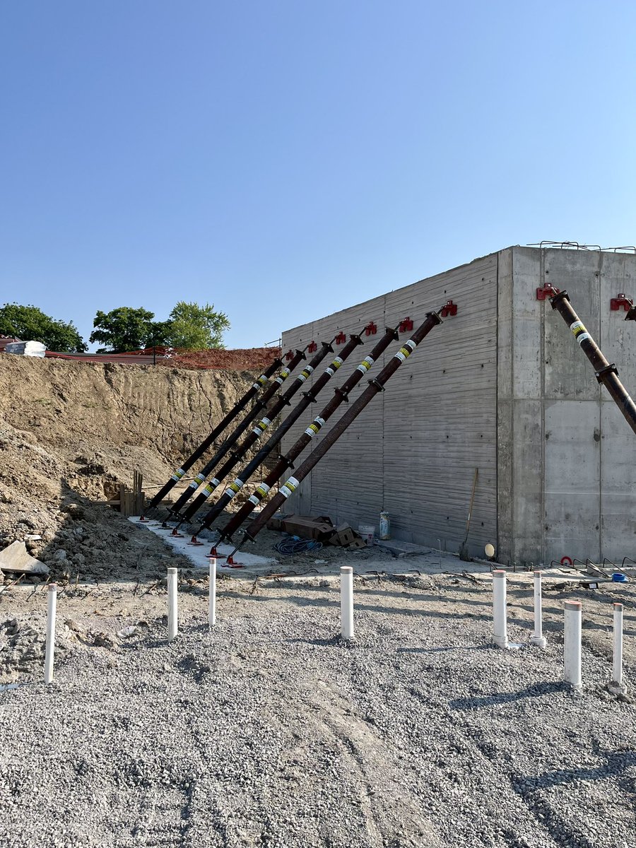 Danny785 on Twitter "Our retaining wall is fully braced and ready for