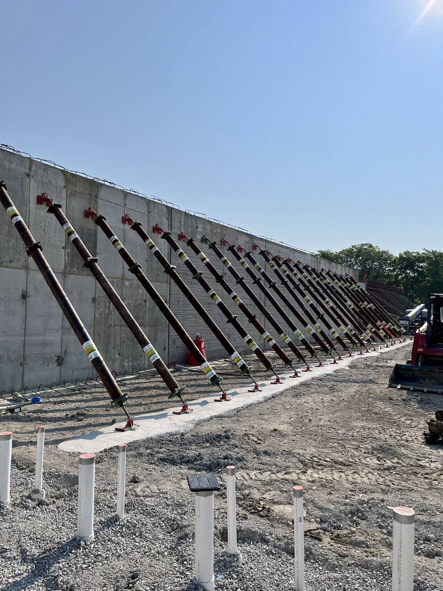 Danny785 on Twitter "Our retaining wall is fully braced and ready for