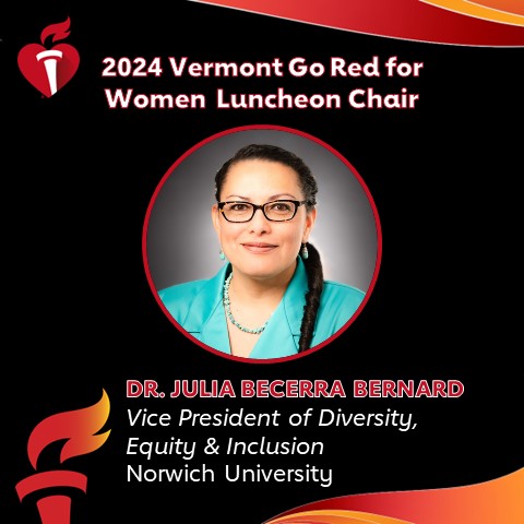 americanheartvt's tweet photo. June 10 commemorates the anniversary of our founding. Leading up to our June 2024 centennial, Vermont is celebrating our 99 years of work as we look ahead to the next century. Thank you, Dr. Julie Becerra Bernard of Norwich University, for stepping up to lead #GoRed802 next year! https://t.co/BLZ3zbEqun