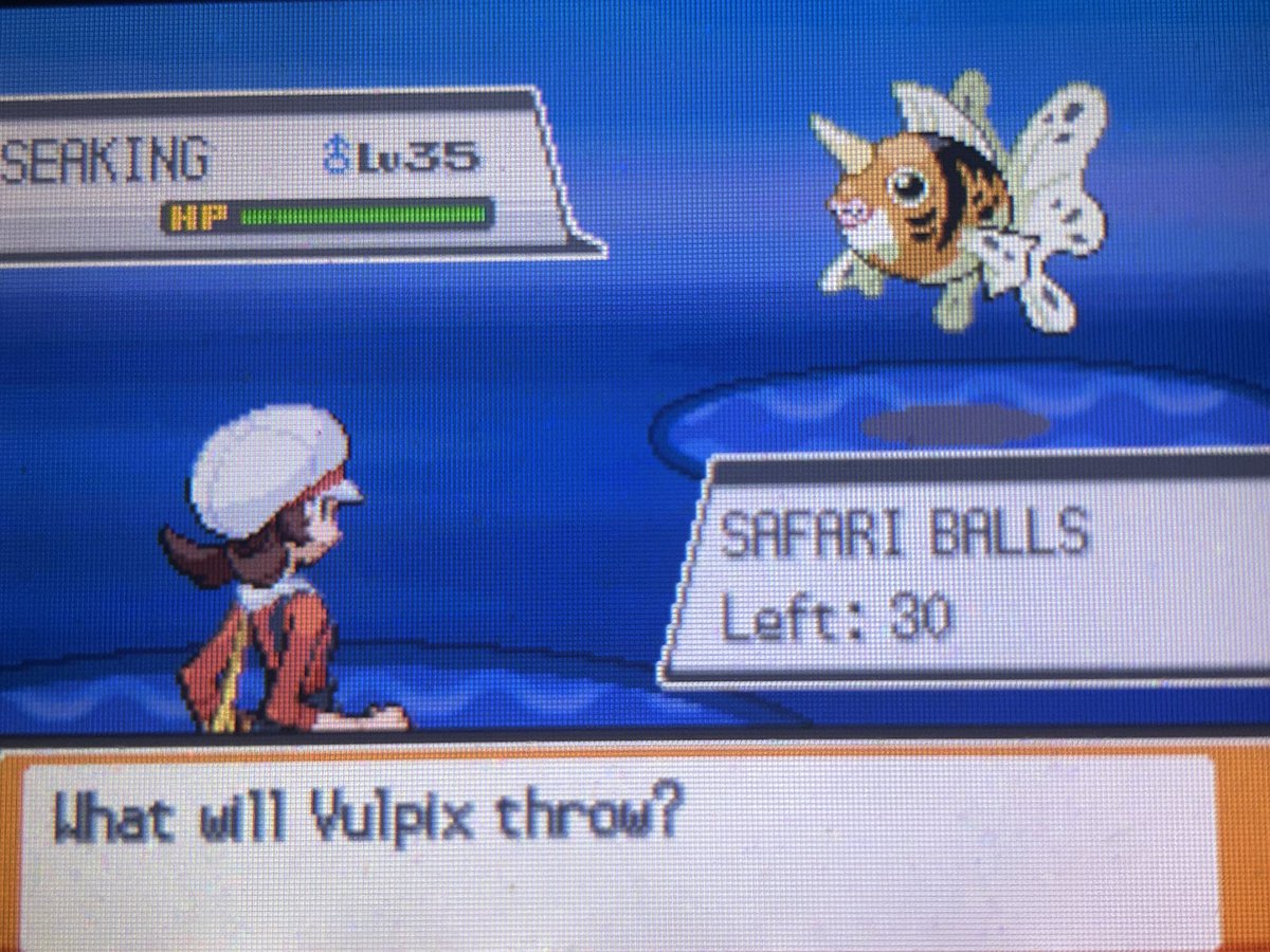 Shiny Seaking #2 after 6008 encounters, same game as the one I found the last dragonair on ✨