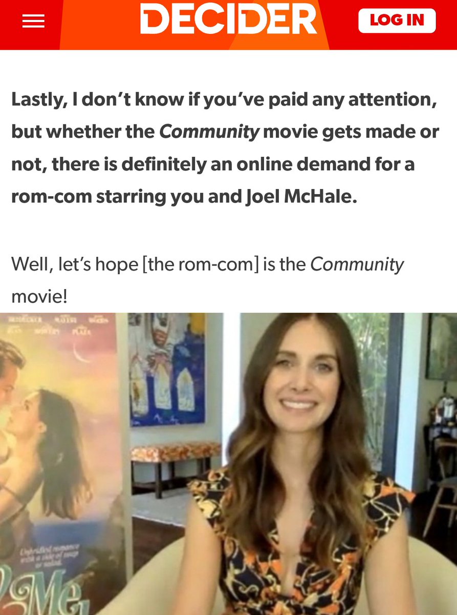 Manifesting a Romantic comedy movie with Joel McHale and Alison Brie (Jeff Winger x Annie Edison are movie ship/couple endgame) #sixseasonsandamovie

https://t.co/o91p3mDmy3

https://t.co/PzlbjKFBfy https://t.co/M8FKg4bysE