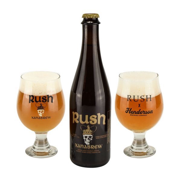 CraftBeerImport's tweet image. This Belgian Golden Strong Ale is sure to get Closer to the Heart of Canadians Everywhere. The XanaBrew from the @rushtheband x @HendoBrewco collab is out now in Alberta and coming soon in Bc! Keep your eyes out for it as well as other limited edition brews in the series! #craft