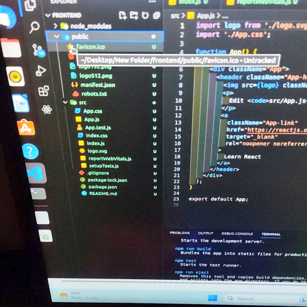 #day33 of #100DaysOfCode 
📍Completed <a href="/hackerrank/">HackerRank</a> challenge
📍didn't sleep this night as revising mern and webd is my personal favorite
📍setting up mern in linux for the first time and learned some new commands 
#DevOps #DevOpsWithKunal
