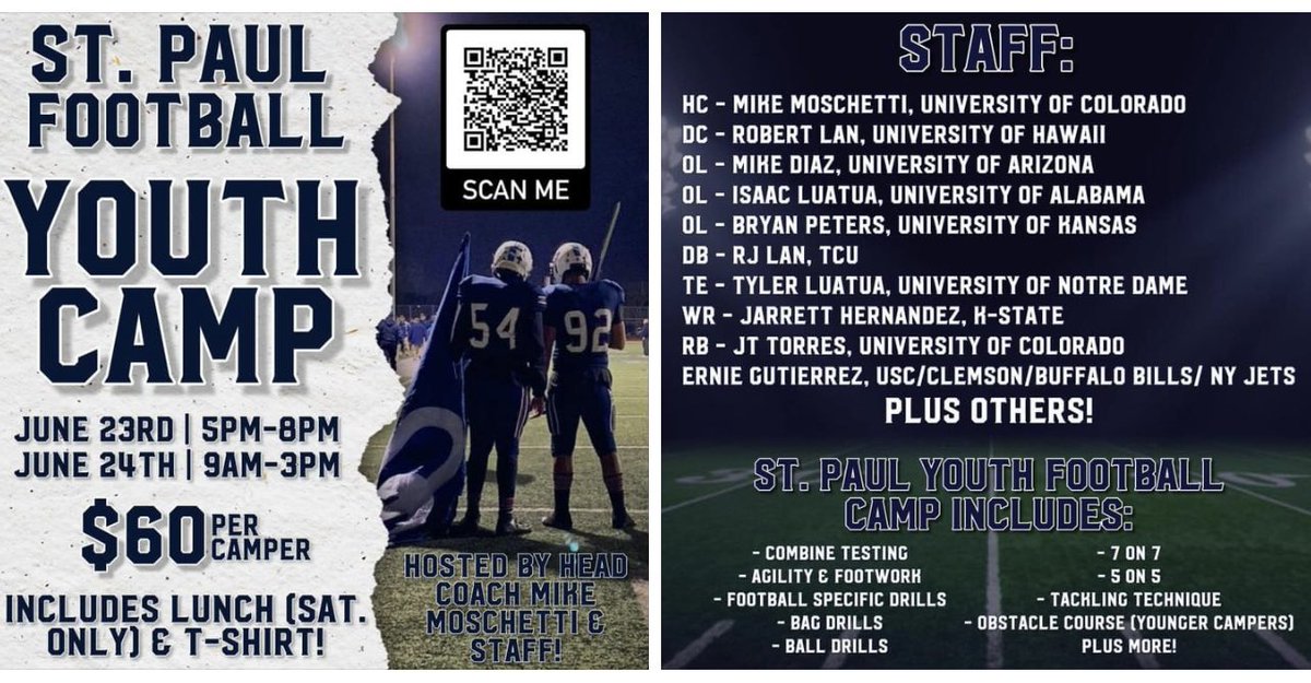 ⚔️🏈 <a href="/James_Escarcega/">James Escarcega 📈🏈🏀⚾️🥎 🤼🤽🏽‍♂️🏊🏼‍♀️🏌🏻⚽️</a> <a href="/SGVNSports/">Fred J. Robledo 👨🏻‍💻</a> <a href="/JKentris/">Jim Kentris</a> <a href="/emmerling_jim/">Jim Emmerling</a> <a href="/latsondheimer/">eric sondheimer</a> <a href="/GhostsofStPaul/">The Ghosts of St. Paul Football</a> <a href="/MIKEMCQUARRIE4/">Mike McQuarrie</a> <a href="/Melissaz_41/">M</a> <a href="/mikehuntley63/">Michael Huntley</a> <a href="/NorwalkPatriot/">The Norwalk Patriot</a> <a href="/WhittierNews/">Whittier Daily News</a> <a href="/SteveFryer/">Steve Fryer</a> <a href="/tspeterson40/">Tim Peterson</a> <a href="/campadrenews/">Andrew J. Campa</a> <a href="/chriscfore/">Chris Fore</a> <a href="/Tarek_Fattal/">Tarek Fattal</a>