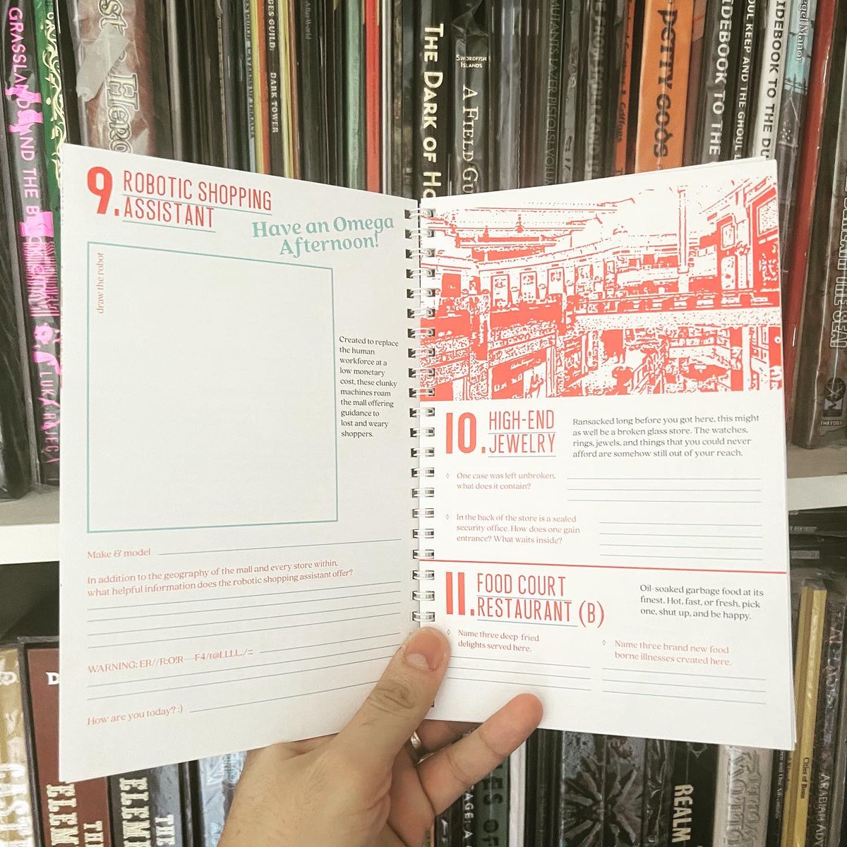 diogo_oldskull's tweet image. OMEGA MALL 52
By @WCgameco 

An alternative to #Dungeon23, this #TTRPG #WorkBook provides tools for you to create your own Shopping Center set in a #Cyberpunk world. Each week you will define locations, factions, NPCs and all sorts of things in this place!
#IndieGame #Cybermetal