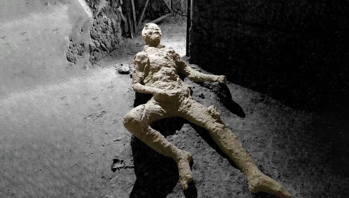 The photograph, released in 2017, showcases the remains of an individual who resided in Pompeii during the eruption in 79 AD. The posture of the body led to speculations suggesting that the man had died while masturbating. These theories ranged from the man employing