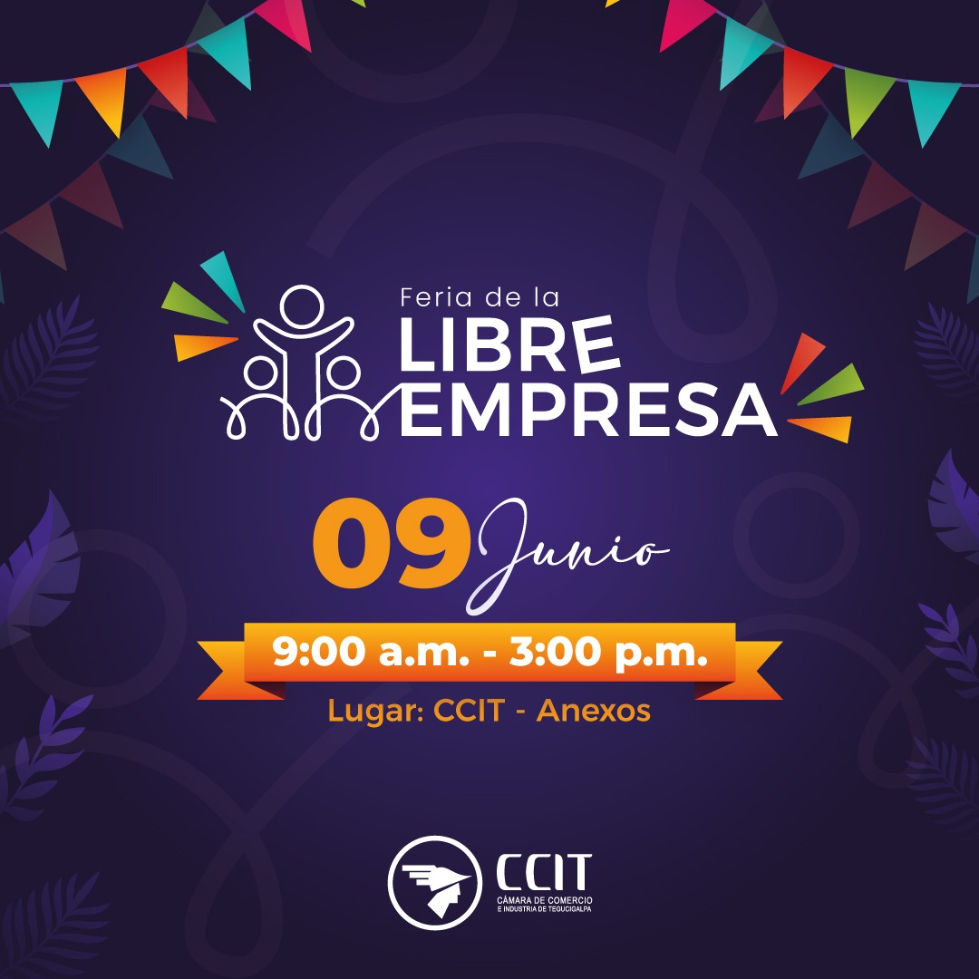ccithn's tweet photo. Acompáñanos este viernes 9 de junio a celebrar junto a emprendedores de programas de #CCIT en la Feria de la Libre Empresa🎉
Compra con propósito y contribuye al crecimiento de emprendedores 🤝
¡TE ESPERAMOS!

📍CCIT - área de anexos https://t.co/d7VnUm7CzG