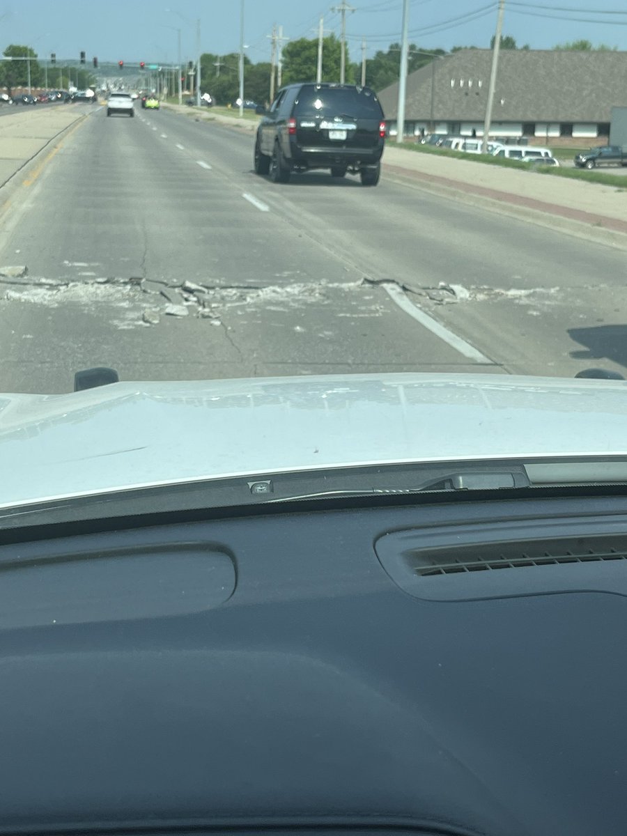 Road closure just on EB Cornhusker and 66th St. alternate routes advised, significant traffic delays.